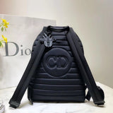 Dior Rider Rucksack Backpack In Black Calfskin