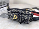 Dior Blue Oblique Saddle Belt Bag