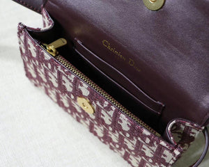 Dior Bordeaux Oblique Saddle Belt Bag