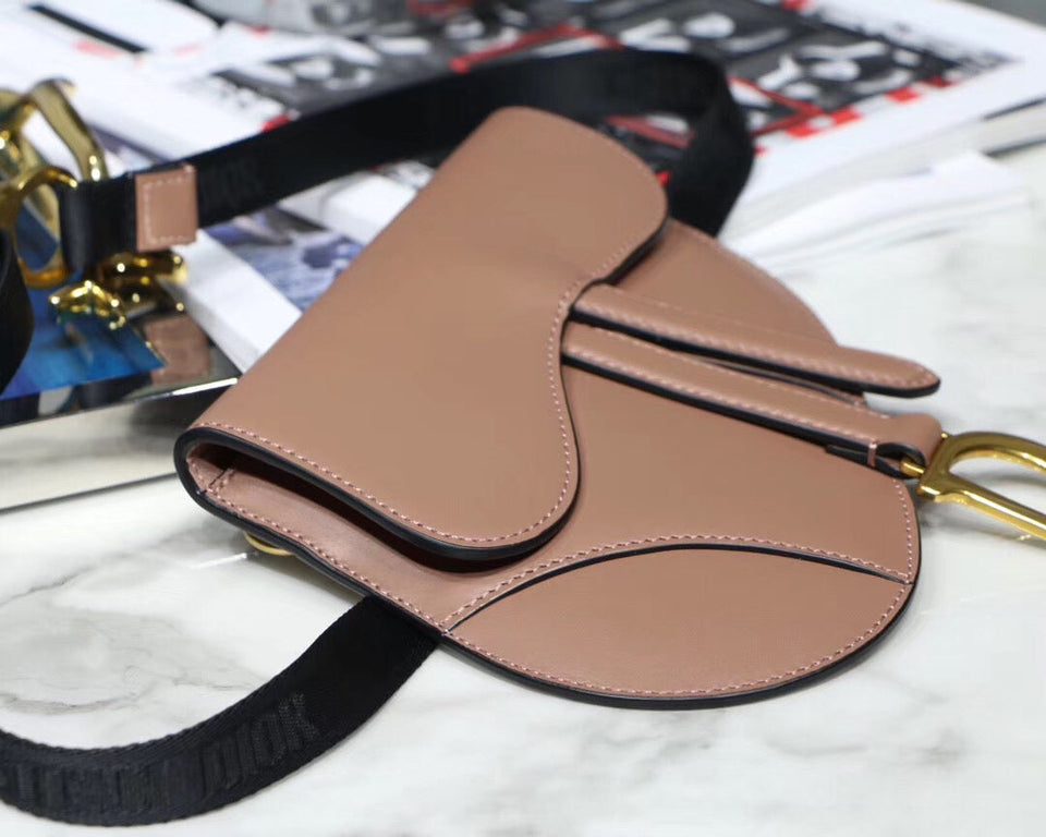 Dior Saddle Belt Bag In Powder Smooth Calfskin