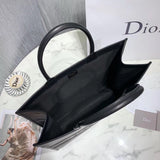 Dior Book Tote In Black Smooth Calfskin