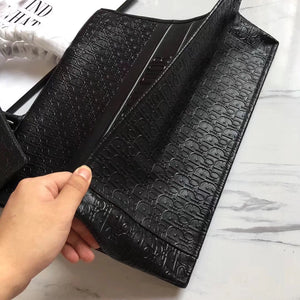 Dior Oblique Embossed Calfskin Book Tote Bag