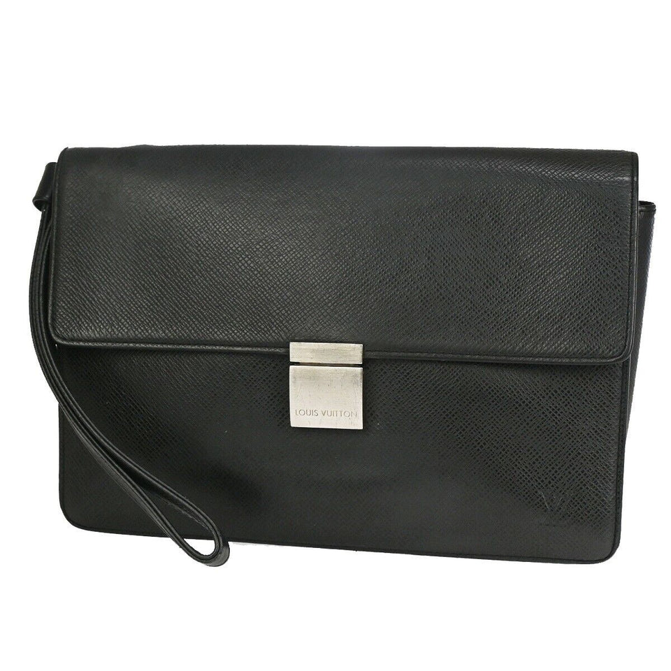 Louis Vuitton Selenga  Leather Clutch Bag