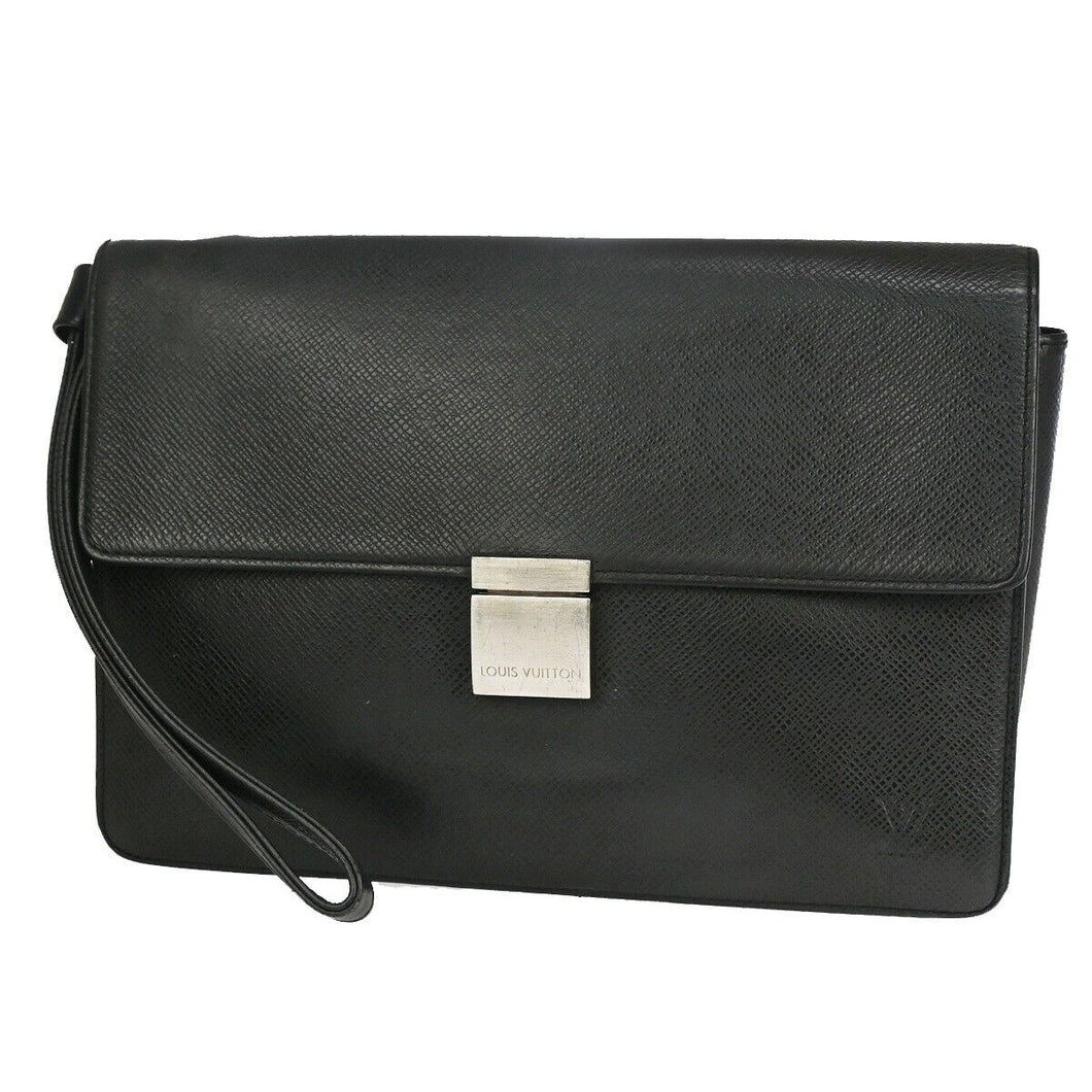 Louis Vuitton Selenga  Leather Clutch Bag