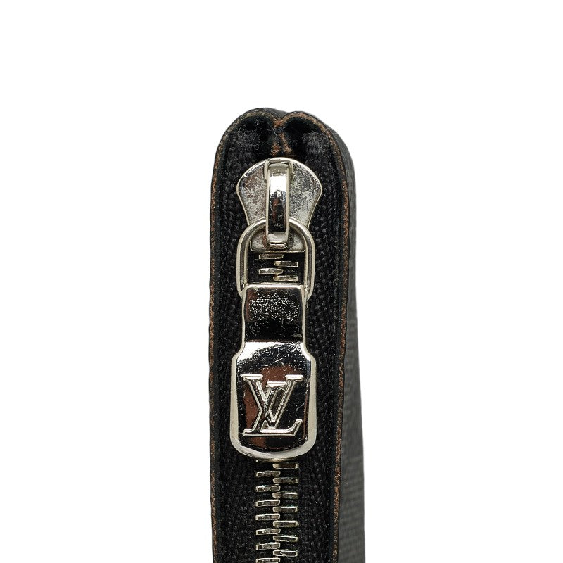 Louis Vuitton Damiere Graphite Poschet Crane Coin Case N60155 Black PVC Leather Men Louis Vuitton