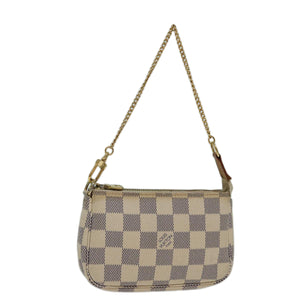 Louis Vuitton Pochette Accessoire  Canvas Clutch Bag