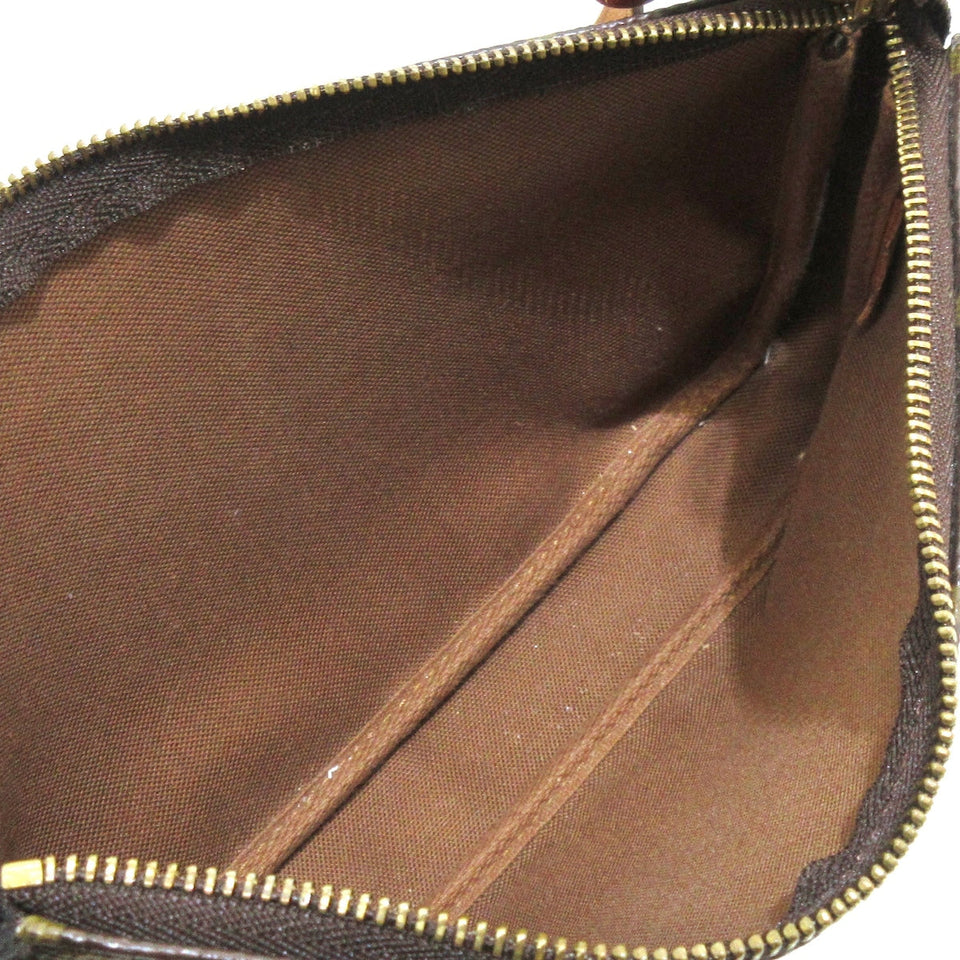 Louis Vuitton Pochette Accessoire  Canvas Clutch Bag