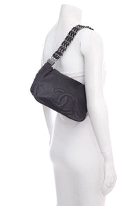 Chanel Black Rock and Chain Shoulder Bag