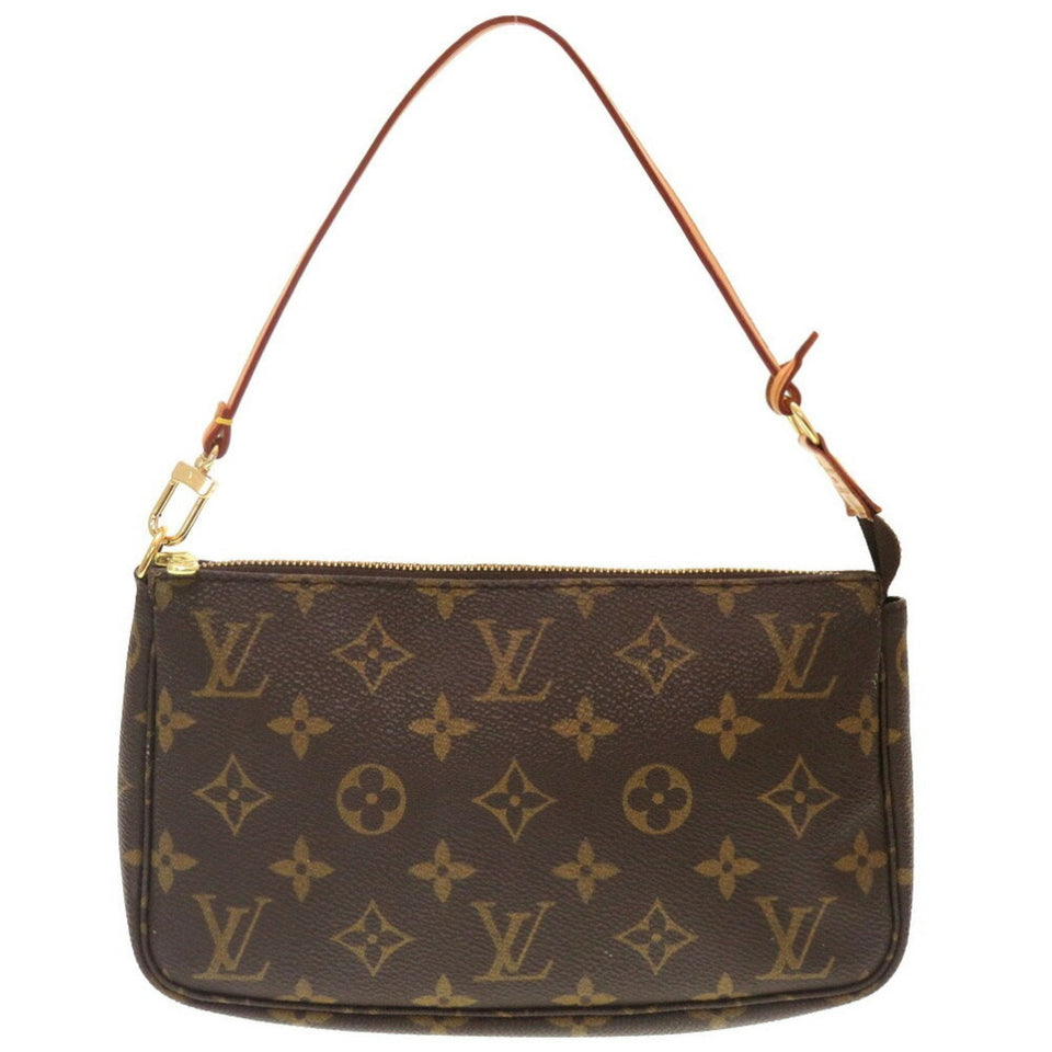 Louis Vuitton Pochette Accessoire  Canvas Clutch Bag