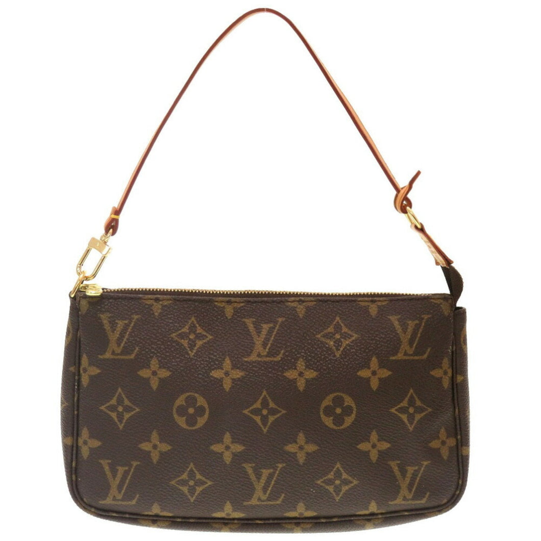 Louis Vuitton Pochette Accessoire  Canvas Clutch Bag