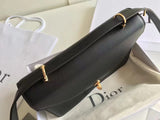 Dior Cest Dior Flap Bag In Black Calfskin