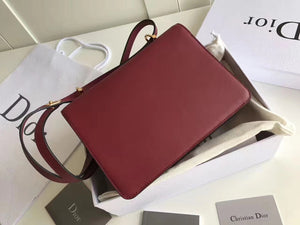 Dior Cest Dior Flap Bag In Red Calfskin