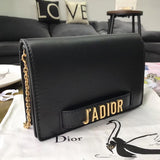 Dior Black JAdior Wallet On Chain Pouch