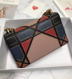 Dior Diorama Bag In Multi-coloured Patchwork