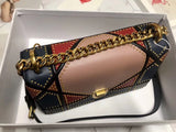 Dior Diorama Bag In Multi-coloured Patchwork