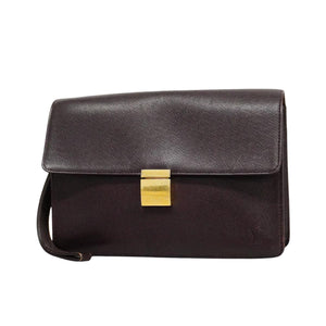 Louis Vuitton Selenga  Leather Clutch Bag