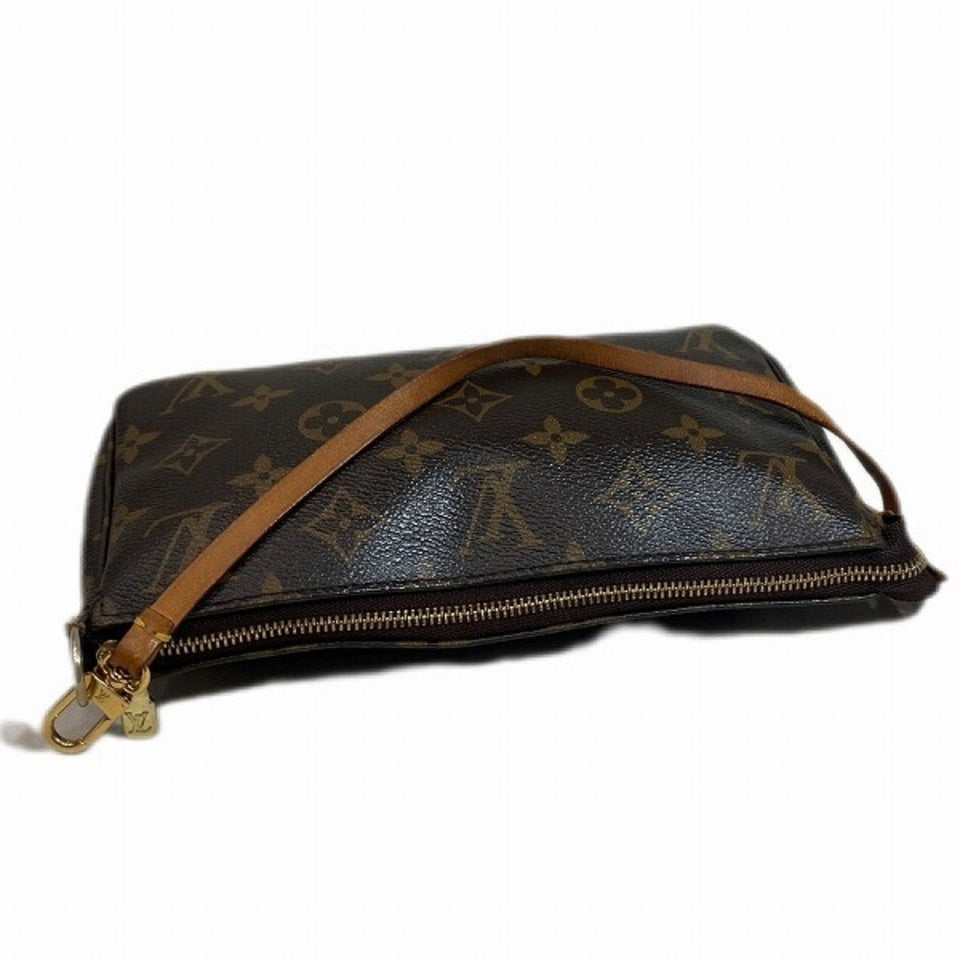 Louis Vuitton Pochette Accessoire  Canvas Clutch Bag