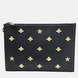Black Leather Clutch (495066)