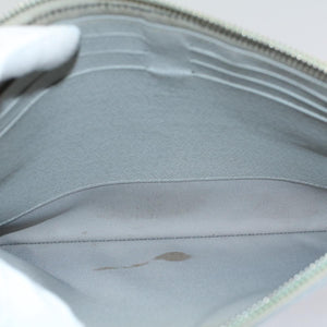 Louis Vuitton Pochette Zippée  Canvas Clutch Bag