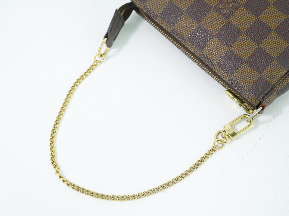 Louis Vuitton Mini Pochette Accessoires  Canvas Clutch Bag
