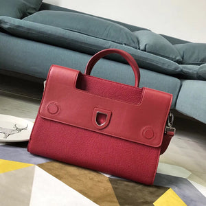 Dior Diorever Tote Bag In Red Calfskin Leather