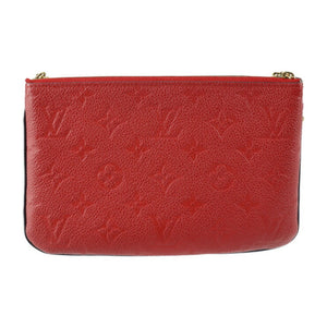 Louis Vuitton Pochette Double Zip  Canvas Clutch Bag