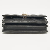 Dior Black Cannage Leather Mini My Dior Top Handle Bag