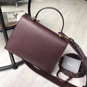 Dior DiorAddict Tote Bag In Bordeaux Calfskin