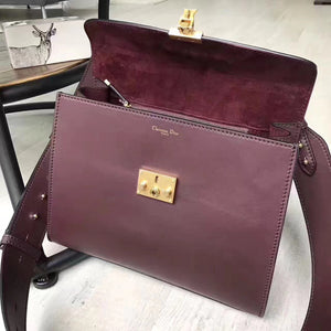 Dior DiorAddict Tote Bag In Bordeaux Calfskin