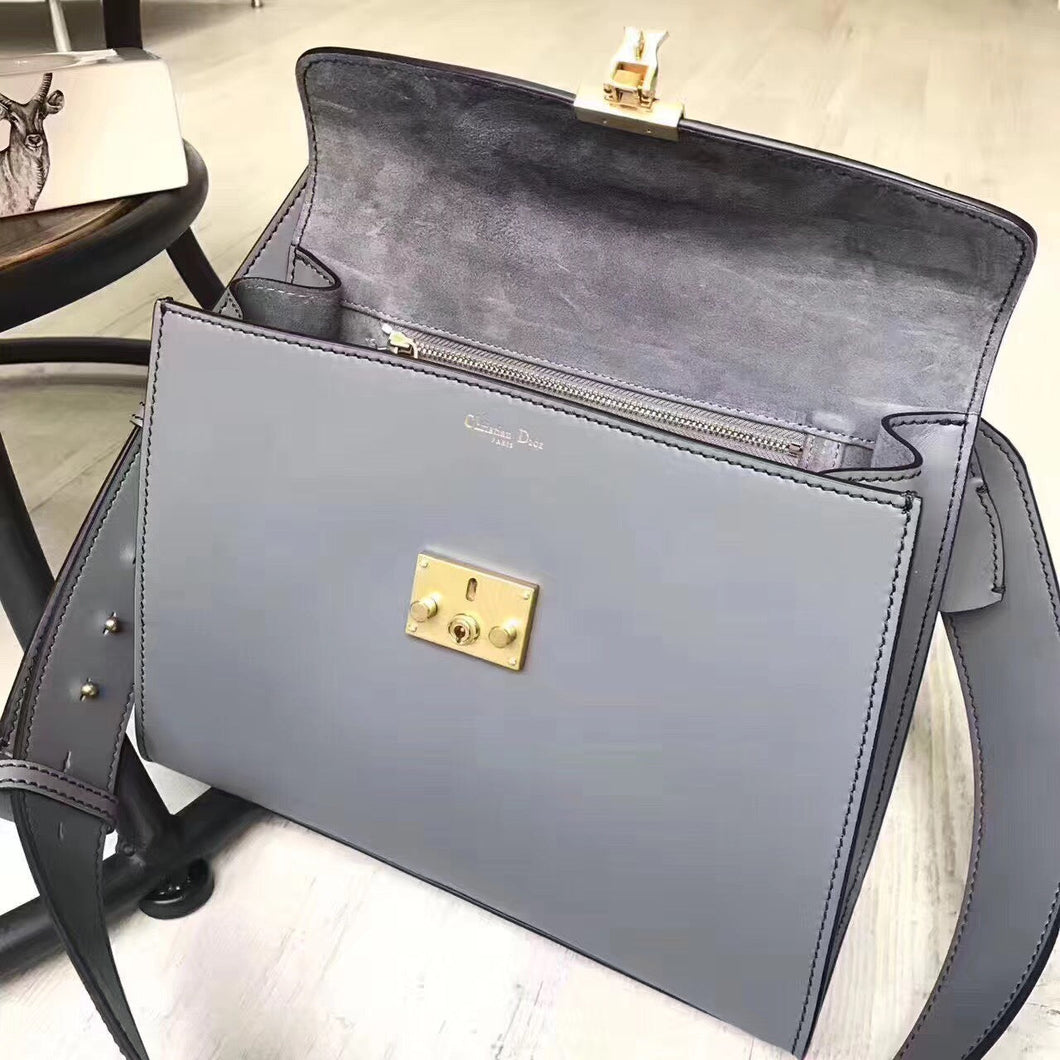 Dior DiorAddict Tote Bag In Light Blue Calfskin