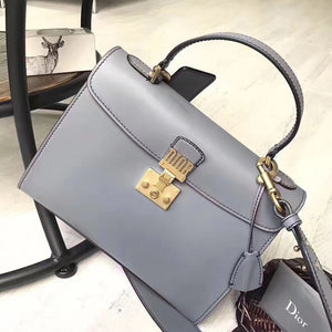 Dior DiorAddict Tote Bag In Light Blue Calfskin