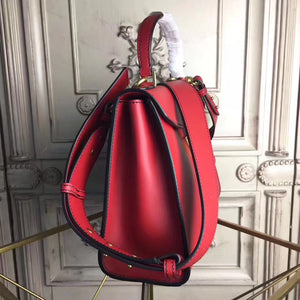 Dior DiorAddict Tote Bag In Red Calfskin