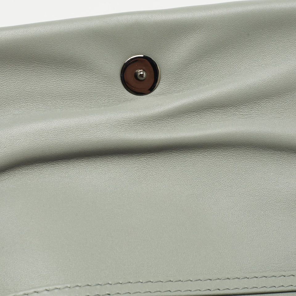 Dior Stone Grey Macrocannage Leather Mini Caro Bag