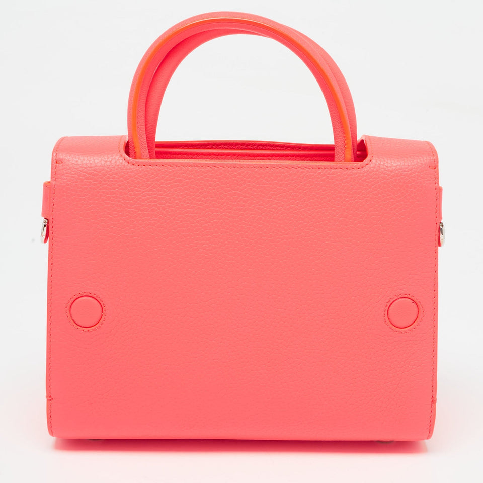 Dior Neon Orange Leather Small Diorever Tote