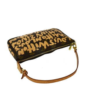 Louis Vuitton Pochette Accessoires  Canvas Clutch Bag