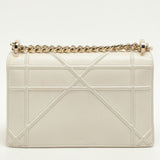 Dior White Leather Small Diorama Shoulder Bag