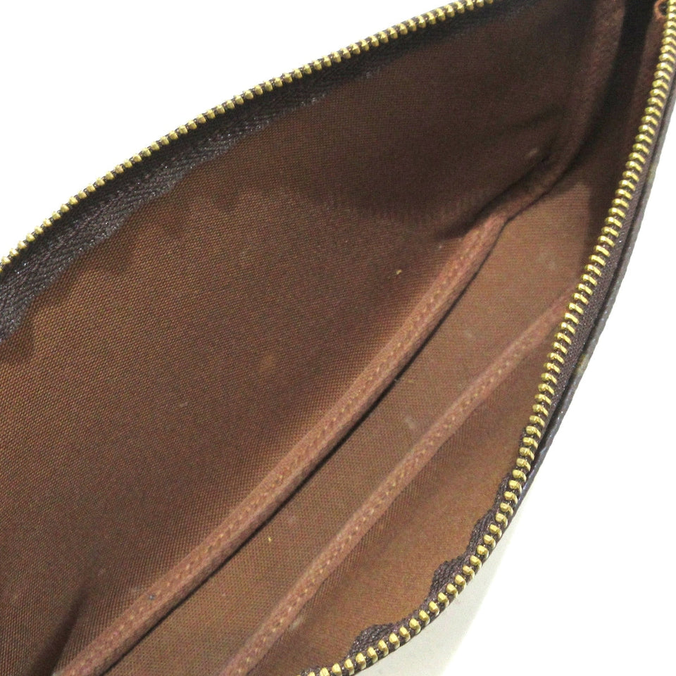 Louis Vuitton Pochette Accessoire  Canvas Clutch Bag