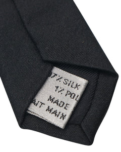 Dior Homme Beetle Skinny Tie in Black Silk