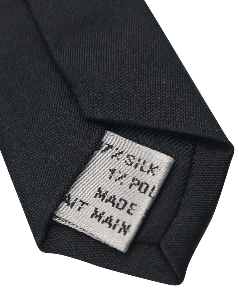 Dior Homme Beetle Skinny Tie in Black Silk