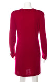 Chanel Scarlet Knit Long Sleeve Dress SZ 38
