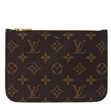 Louis Vuitton Neverfull  Canvas Clutch Bag