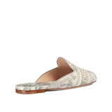 Dior Toile de Jouy Motif Flat Mules in Grey Stone