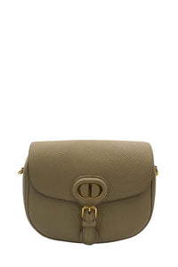 Medium Dior Bobby Bag Grained Calfskin Leather Beige