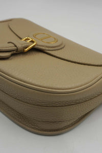 Medium Dior Bobby Bag Grained Calfskin Leather Beige