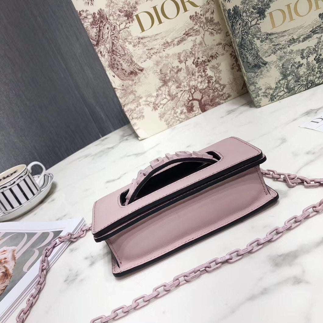 Dior Mini J'Adior Bag In Pink Ultra Matte Calfskin