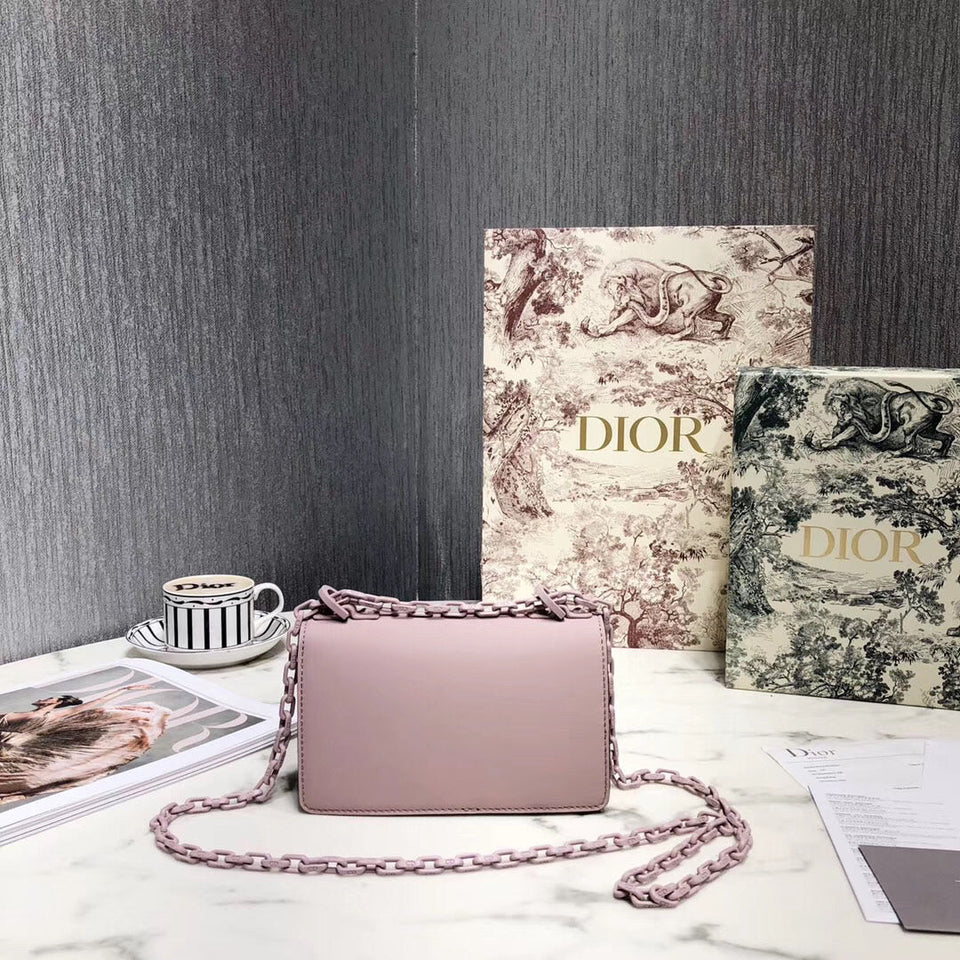 Dior Mini J'Adior Bag In Pink Ultra Matte Calfskin