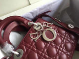 Dior My Lady Dior Bag In Bordeaux Lambskin