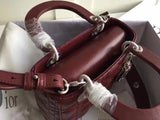 Dior My Lady Dior Bag In Bordeaux Lambskin