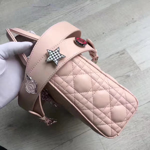 Dior My Lady Dior Bag In Pink Lambskin