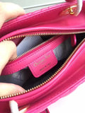 Dior Medium Lady Dior Bag In Rose Red Lambskin